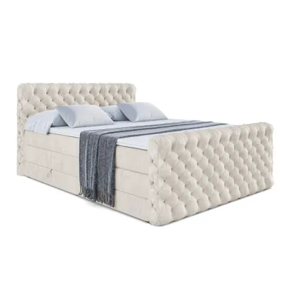 Altdecor Boxspringbett Creme 120x200 cm