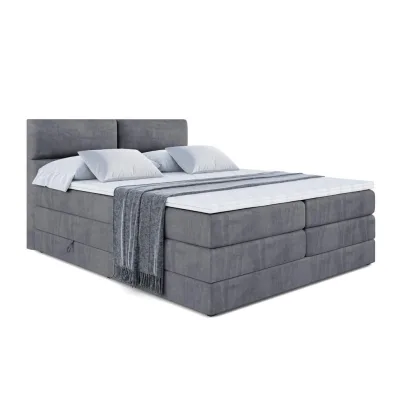 Altdecor Boxspringbett Dunkelgrau 180x200 cm