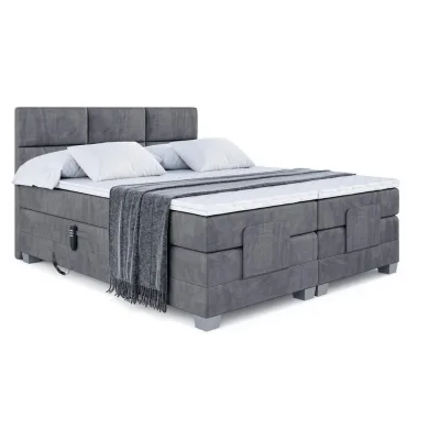 Altdecor Boxspringbett Dunkelgrau 207x200 cm