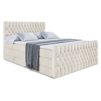 Altdecor Boxspringbett Ecru 180x200 cm