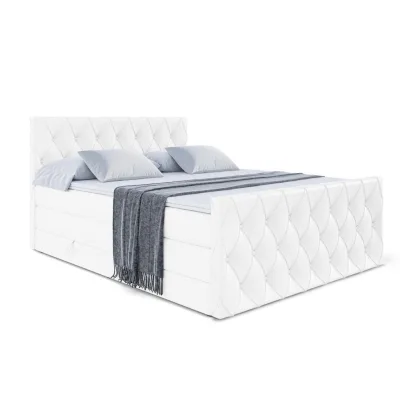 Altdecor Boxspringbett Weiß 120x200 cm