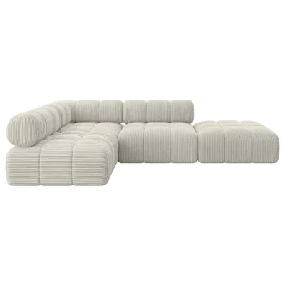Altdecor Ecksofa Creme 285x190 cm