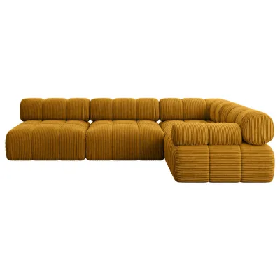 Altdecor Ecksofa Currygelb 285x190 cm