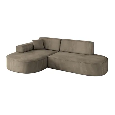 Altdecor Ecksofa Dunkelbraun 243x171 cm