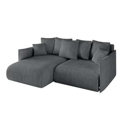Altdecor Ecksofa Dunkelgrau 216x177 cm
