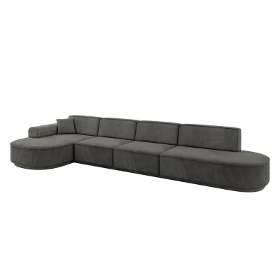 Altdecor Ecksofa Dunkelgrau 413x171 cm