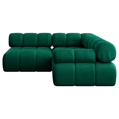 Altdecor Ecksofa Dunkelgrün 190x190 cm