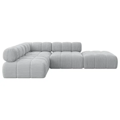 Altdecor Ecksofa Grau 285x190 cm
