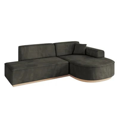Altdecor Ecksofa Schwarz 243x171 cm