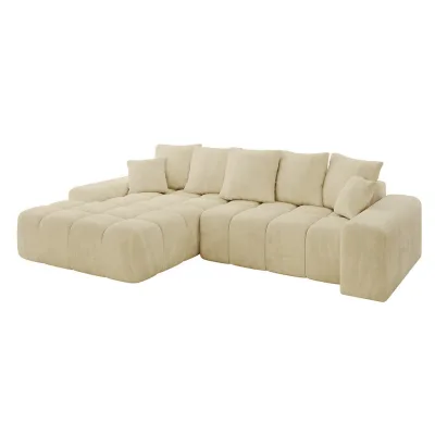 Altdecor Ecksofa Taupe 267x164 cm