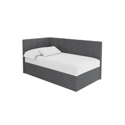 Altdecor Einzelbett Graphit 90x200 cm