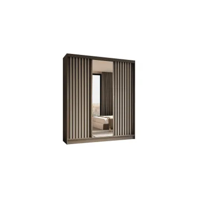 Altdecor Kleiderschrank Grau, Weiß 180x216x61 cm