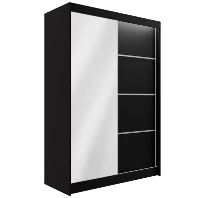 Altdecor Kleiderschrank Schwarz 120x215x61 cm