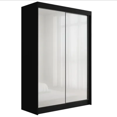 Altdecor Kleiderschrank Schwarz, Weiß 120x215x61 cm