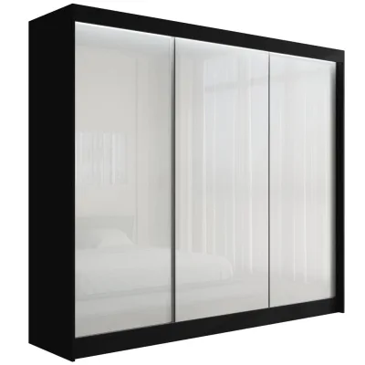 Altdecor Kleiderschrank Schwarz, Weiß 250x215x61 cm