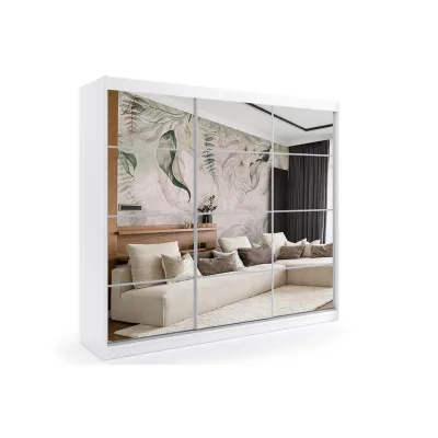 Altdecor Kleiderschrank Weiß 240x216x61 cm