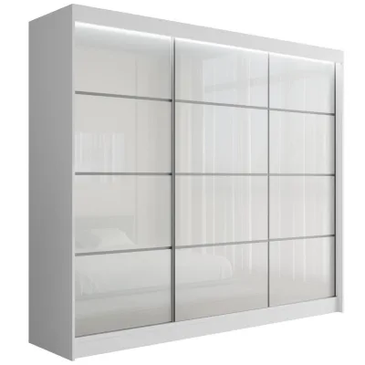 Altdecor Kleiderschrank Weiß 250x215x61 cm