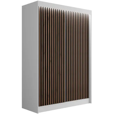 Altdecor Kleiderschrank Weiß, Eiche Wotan 150x215x61 cm
