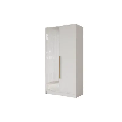 Altdecor Kleiderschrank Weiß, Gold 102x200x51 cm