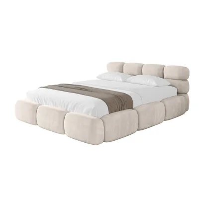 Altdecor Polsterbett Beige 120x200 cm