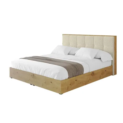 Altdecor Polsterbett Champagner 160x200 cm
