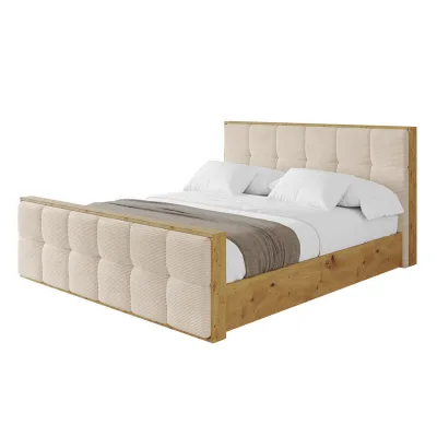 Altdecor Polsterbett Creme 200x200 cm