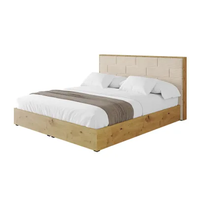 Altdecor Polsterbett Creme 200x200 cm