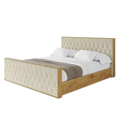 Altdecor Polsterbett Taupe 160x200 cm