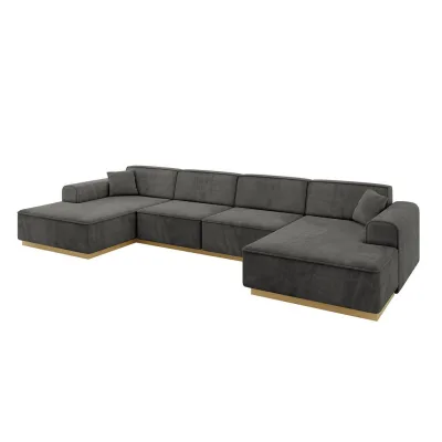 Altdecor Wohnlandschaft Anthrazit 386x80x165 cm