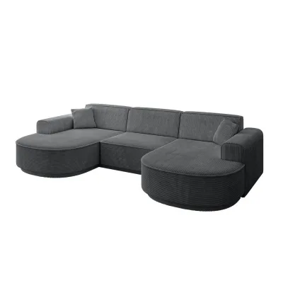 Altdecor Wohnlandschaft Dunkelgrau 303x83x171 cm