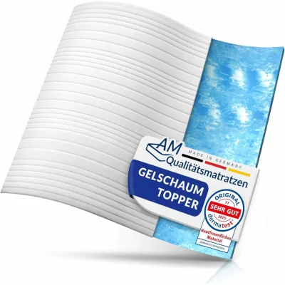 AM Qualitätsmatratzen Gelschaum Weiß 200x190 cm