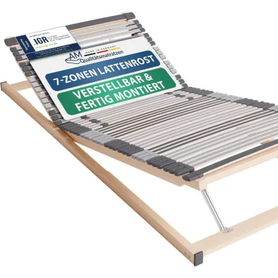 AM Qualitätsmatratzen Lattenrost Braun 105x190 cm