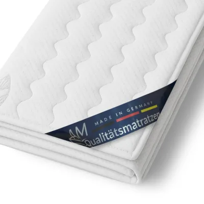 AM Qualitätsmatratzen Matratzenbezug Weiß 120x190 cm