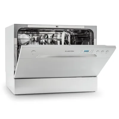 Amazonia 6 Geschirrspüler 1380W 6 Maßgedecke Tasten-Armatur Silber