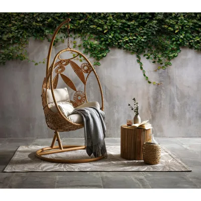Ambia Garden Hängesessel Grau, Natur 102x195x115 cm