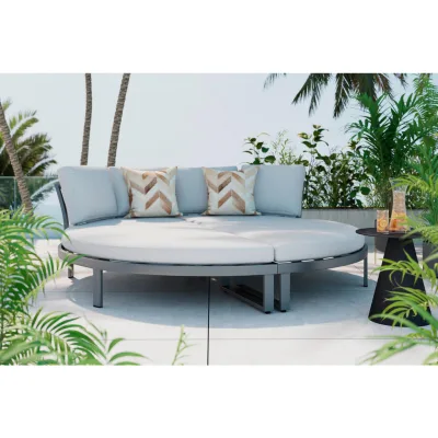 Ambia Garden Sonneninsel Anthrazit, Grau 200x66x200 cm
