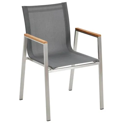 Ambia Garden Stapelsessel Grau, Edelstahl 54x86x58 cm