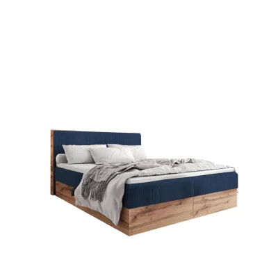 AN Furniture Store Boxbett Dunkelblau 120x200 cm