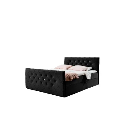 AN Furniture Store Boxbett Schwarz 120x200 cm
