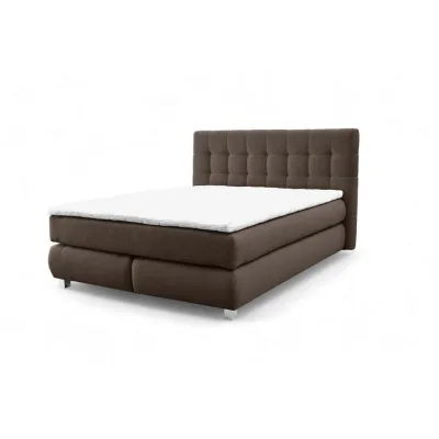 AN Furniture Store Boxspringbett Braun 200x200 cm