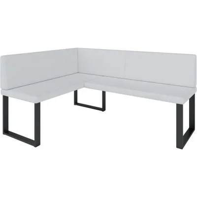 AN Furniture Store Eckbank Weiß 168x128 cm