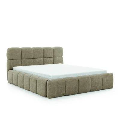 AN Furniture Store Polsterbett Taupe 120x200 cm