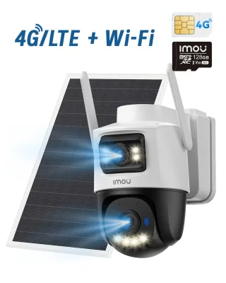 Imou AOV Dual Kit 5+5mp mit Solarpanel aussen Schwarz Weiss