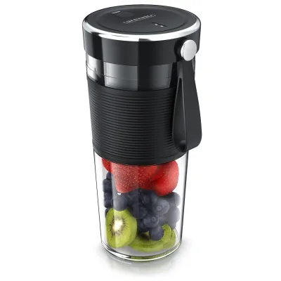 Arendo Smoothie-Maker 2GO mit Akku, kompakter tragbarer Mixer, Mobiler mini Standmixer, 100 W