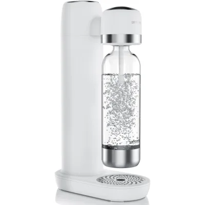 Arendo Wassersprudler, Soda Maker mit 1000 ml PET-Flasche, kompatibel mit 60 L CO2-Zylinder, BPA-frei, 2-tlg. Set, fein dosierbar