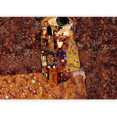 artgeist Fototapete Braun, Gold 400x280 cm
