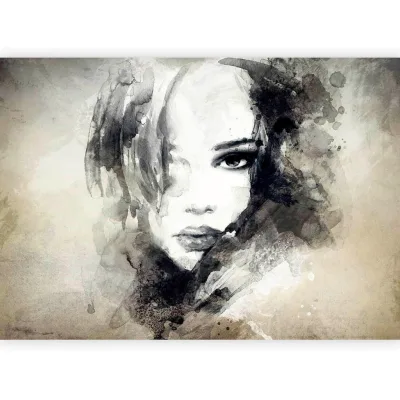 artgeist Fototapete Grau, Beige 100x70 cm