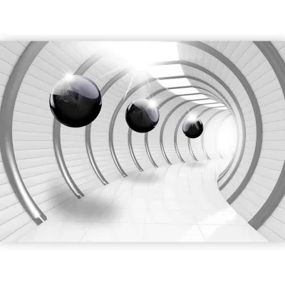 artgeist Fototapete Grau, Weiß 250x175 cm