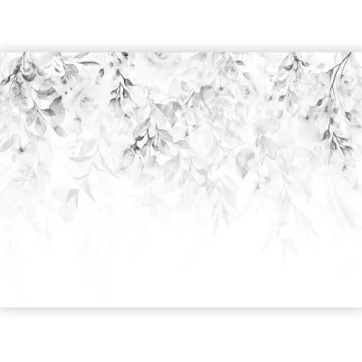 artgeist Fototapete Grau, Weiß 300x210 cm