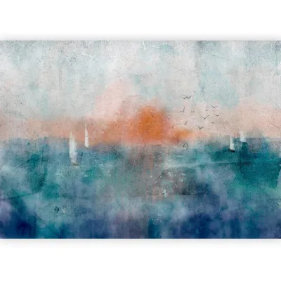 artgeist Fototapete Kupfer, Pastellblau 250x175 cm